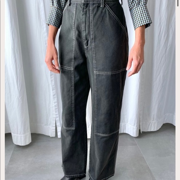 No.6 Jackson Pant in Olive - Picture 3 of 10